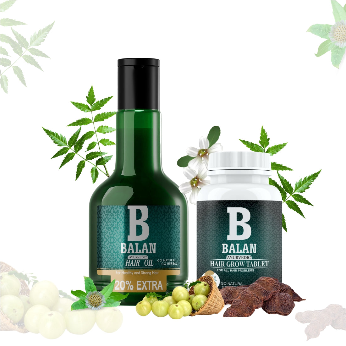 Balan Hair Oil And Hair Grow Tablet